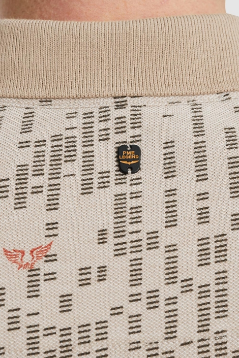 PME legend short sleeve polo two tone pique p